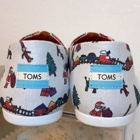 Womens Toms Belmont Christmas Holiday Casual Flat Slip-Ons - Picture 5 of 10